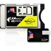 DIGIQUEST CAM tivùsat 4K Ultra HD Certificata con Smartcard | Voucher 1 Mese Infinity+ Incluso | Facile da Installare | Oltre 130 Canali HD e 4K senza canone