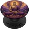 Buddha Designs by Kajiro Buddha astratto fiore di loto buddismo ispiratore buddista PopSockets PopGrip Adesivo