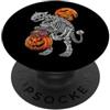 Halloween Trick or Treat Full Moon Scary Ankylosaurus Dinosauro Scheletro Zucca Jack O Lanterna Spettrale PopSockets PopGrip Adesivo