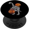 Halloween Trick or Treat Moon Jack O Lan Brachiosaurus Apatosaurus Dinosauro Scheletro Zucca Dino Boy PopSockets PopGrip Adesivo
