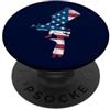 Auto Body Painting USA American Flag Des Pistola a spruzzo USA bandiera americana - pittore automobilistico auto PopSockets PopGrip Adesivo