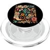 Retro Cowboy Desert Western Apparel Grafica country vintage Western Revival Cowboy Redeo PopSockets PopGrip per MagSafe
