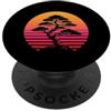 Japanese Bonsai Tree Zen Garden Peace Ha Bonsai Giappone Zen Tramonto Giardinaggio Armonia Spirituale PopSockets PopGrip Adesivo