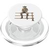 Western Art Cowboy Lifestyle Ranch Adven Cowboy seduto su recinto seppia stile di vita occidentale Art PopSockets PopGrip per MagSafe