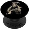 Halloween Retro Vintage Funny Rock & Rol Leonardo da Vinci Zombie Suonare la Chitarra Storia Italiana Alt PopSockets PopGrip Adesivo