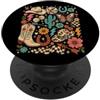 Retro Cowboy Desert Western Apparel Grafica country vintage Western Revival Cowboy Redeo PopSockets PopGrip Adesivo