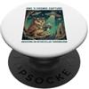 Lakelandwholesale1 apparel Company Gufo Space Explorer Cosmico UFO rapimento alieno PopSockets PopGrip Adesivo