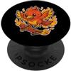 phoenix skater fire bird myth board skat Skateboard Fiery Phoenix Retro PopSockets PopGrip Adesivo