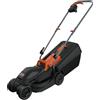 BLACK+DECKER Black and Decker BEMW351-QS Tagliaerba Elettrico a Spinta 1000W Taglio 32 cm 3 Altezze 20-60 mm Cesto 35 L 200 m² colore Nero