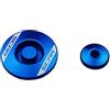 SCAR Tappi Motore Ergal Compatibile con KAWASAKI KX-F KXF 250 KX250F KXF 450 KX450F 08-26 - Blu