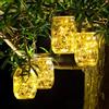 SUNACE Lanterna Solare Esterno - 4 Pezzi Lanterne da Esterno 30 LED Lampada Solare IP65 Impermeabile Lanterne Solari da Esterno Barattolo Solare Luci Solari per Giardino Esterni Interni Feste