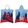 Jerry Fabrics Asciugamano Poncho in cotone per bambini Marvel SpiderMan 115x50 cm | Asciugamano da bagno Poncho con cappuccio | Asciugamano da surf per piscina | Accappatoio morbido e assorbente per