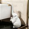 Generic Set di scopino e portascopino per WC a forma di elefante, strumento creativo e moderno per la pulizia del bagno, con manico lungo e supporto, per WC, lavandino, vasca da bagno (