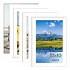 Jokisa Cornice 4 pezzi 30X40CM, cornice 40x30, cornice per foto, immagini, poster (Bianco, 30 x 40 cm)