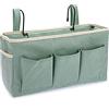 SUMTree Organizzatore da comodino sospeso 6 tasche in tessuto oxford, verde