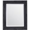 Select Mirrors Specchi Select - Specchio da parete Rhone - Vintage francese - Stile barocco rococò - Decorazione elegante e chic per la casa - Legno massello - Finitura a mano - Nero opaco - 50 cm x 60 cm