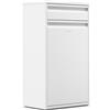 KLARSTEIN - Pattumiera, 50L, Cestino da Cucina Monocomparto con Cassetto, Acciaio Inox, Montaggio a Parete, Sportello Frontale, Design Moderno, Bianco