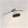 YHTlaeh LED Specchio Lampada 10W 720 Lumen Bagno Bianco Neutro 4000K IP44 Impermeabile No Flicker 230V (Nero, 40CM)