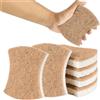 URYVAIW 6 pezzi spugna naturale, spugnette piatti cucina biodegradabile, eco spugna compostabile antigraffio in cellulosa sisal e cocco