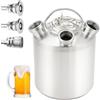Kensbro Botte per la Pulizia della Birra in Acciaio Inox 10L, 3 Teste Contenitore per la Pulizia della Birra per Lance di Tipo A e S, Dispositivo di Pulizia della Birra per Impianto di Spillatura della Birra