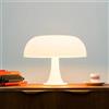 Generic Lampada da tavolo classica a forma di fungo, design moderno Bauhaus, lampada da tavolo per hotel, camera da letto, lampada d'atmosfera (bianco)