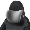 Weigudoc Cuscino per Il Collo Dell'auto, Poggiatesta per Seggiolino Auto con Cinghie Regolabili, Memory Foam e Rivestimento Rimovibile Traspirante per Guida, Gioco, Sedile da Ufficio(Gray)