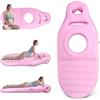 Eirolace Cuscino Gonfiabile per la Gravidanza, Tappetino da Yoga per Donne Incinte con Foro, Tappetino per Sdraiarsi Sulla Pancia per Donne Incinte, Supporto per Tutto il Corpo e Sollievo dal Dolore(Rosa)