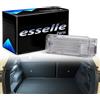 Esselle Parts Placchetta LED Bagagliaio Compatibile con Citroen, C2, C3, Pluriel Picasso, C4, Picasso, Saxo, Xantia, C5 MK2, Ds4, Cactus, DS5, Jumpy MK2, DS3, C5 Aircross 18 SMD CANBUS 6000K Bianco