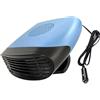 Riloer 12V 150W Ventola di Raffreddamento Riscaldatore per Auto, Sbrinatore e Sbrinatore per Finestrini Auto - Ventilatore per Auto Portatile Rotante a 360° Vento Freddo e Caldo