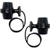 MelTruck Set 2 Luci di Ingombro LED Braccio Corto - Bianco e Rosso 12V 24V Lente Fumè IP68 E9 - Fanali Posizione Laterali Universali per Camion Rimorchio Camper Trattore