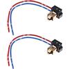 EMSea 2PCS H1 H3 Presa Luce Auto Estensione Cablaggio Connettore LED Adattatore Faro Nebbia Lampadina Harness Connettore Holder