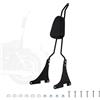 H-YEEU Schienale Sissy Bar Passeggero per Harley Sportster XLH883 XL883R XLH1200 | Nero Rimovibile