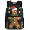 TPISLI Zainetto Christmas Theme Ragazzi Ragazze Primaria, Zaino Scolastico Christmas Tree Pattern Borsa Scolastica, Backpack, Resistente, Tasche Laterali, Viaggio Uso Quotidiano