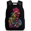 TPISLI Zainetto Chicken Pattern per Ragazzi Ragazze 7-12 Anni, Zaino Scuola Animal Print Borsa Scolastica, Backpack, Elementare Viaggio, Comodo per Libri Quaderni