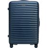 WITTCHEN Motion Line Valigia grande bagaglio da viaggio leggero Valigia rigida policarbonato lucchetto TSA manico telescopico 4 ruote doppie 360° Taglia XL Blu navy