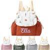 Custom Zaino Personalizzato con nome ricamato Velluto a Coste Sacca Asilo Personalizzata Ritorno a scuola Zainetto Personalizzate bambina bambino bretelle regolabili da tempo libero gita viaggio idea Regalo