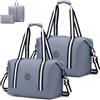 SPAHER 2X Borsone da Viaggio Bagaglio a Mano 40x30x25 Eurowings Borsone Palestra Sportiva Grande Donna Uomo 30L Pieghevole Borsa da Viaggio Piscina Fitness Impermeabile Travel Duffel Cabin Bag