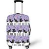 LNXSESN Cprivaligia Pianoforte Gatto Viola Coprivaligia Media Elastica Copri Valigia Media Lavabile Anti-Graffio Copertur Copertura Valigia con Cerniera Copri Trolley Riusabile Luggage Cover Per 22-25 Pollici
