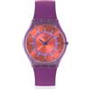 Swatch Orologio Swatch Skin SWEET STRAWBERRY DREAM Viola SS08V108 Silicone Unisex Solo Tempo