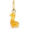 SINGULARU - Charm Llama Stone. Argento Sterling con Placcatura in Oro 18 Kt e Pietra Naturale. Gioielli per Donna.