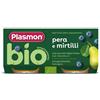 Plasmon Bio Pera Mirtilli Omogeneizzato 2 vasetti x 80 g
