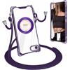 xinyunew Cover Trasparente con Cordino per iPhone 7/8/ SE 2020, Custodia con Regolabile Collana per iPhone 7/8/ SE 2020, [Antiurto] [AntiGraffio] [Antiscivolo] Case con Laccio Tracolla, Viola