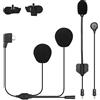 Moman Auricolare e Altoparlanti sostituibili Kit di Comunicazione Microfono con Clip per Moman H2 Interfono Moto
