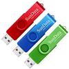 SunData Chiavetta USB 32GB 3 Pezzi PenDrive Girevole USB2.0 Flash Drive Thumb Drive Memoria Stick per Archiviazione Dati con Luce LED (3 colori: Blu Verde Rosso)