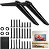 HOCUCHELAND Supporto TV da Tavolo per TCL, Piedistallo TV Universale Compatibile con 28-65 Pollici Roku, Piedini TV Universali con Cuscinetti Antiscivolo e Set di Viti per TCL, Roku, Samsung