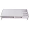 GOTOTOP Supporto per monitor per computer portatile, per casa, ufficio, scrivania, tavolo, organizer per espositori per computer portatile, scrivania e scrivania, 48 x 20 x 10 cm, colore: bianco