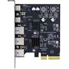 xiwai Scheda USB PCIE Superspeed da 10 Gbps PCI-E Express a tre porte Type-A USB3.0 Presa pannello posteriore e adattatore di espansione USB 3.1 USB-C Type-C ASM3142 VL822