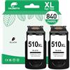 COLORETTO Cartuccia 510 XL per Canon PG-510XL Nero（2-Pack）