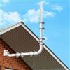 PRUBOVI Kit di montaggio per antenna a parete lunga - Supporto per a grondaia lungo, completo di gomito a 90°, tubo di prolunga, adattatore di connessione e viti. Perfetto per antenne TV esterne