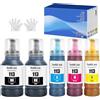 SHUOLEI 113 Inchiostro Compatibile con Epson 113 Flaconi di Inchiostro Multipack per ET-5150 ET5150 ET-5170 ET-16650 ET-16600 ET-16150 ET-15000 ET-5100 ET-5160 ET-5800 Pro ET-5850 (5-Pack 2BK C M Y)